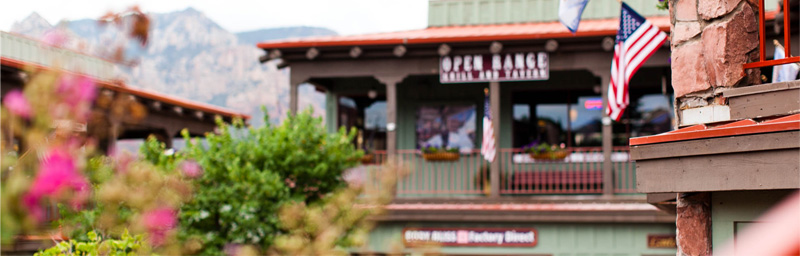 Вид на городок Седона